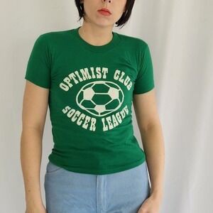 80s Green‎ Soccer League Tee